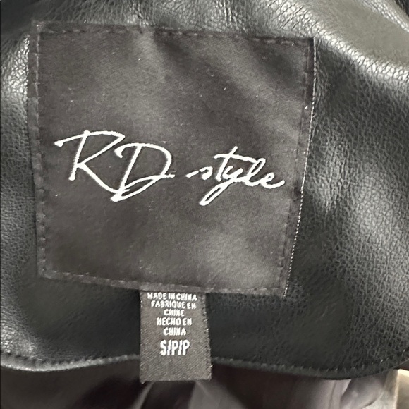 RD Style Charcoal Quilted Bomber Jacket - Picture 5 of 5